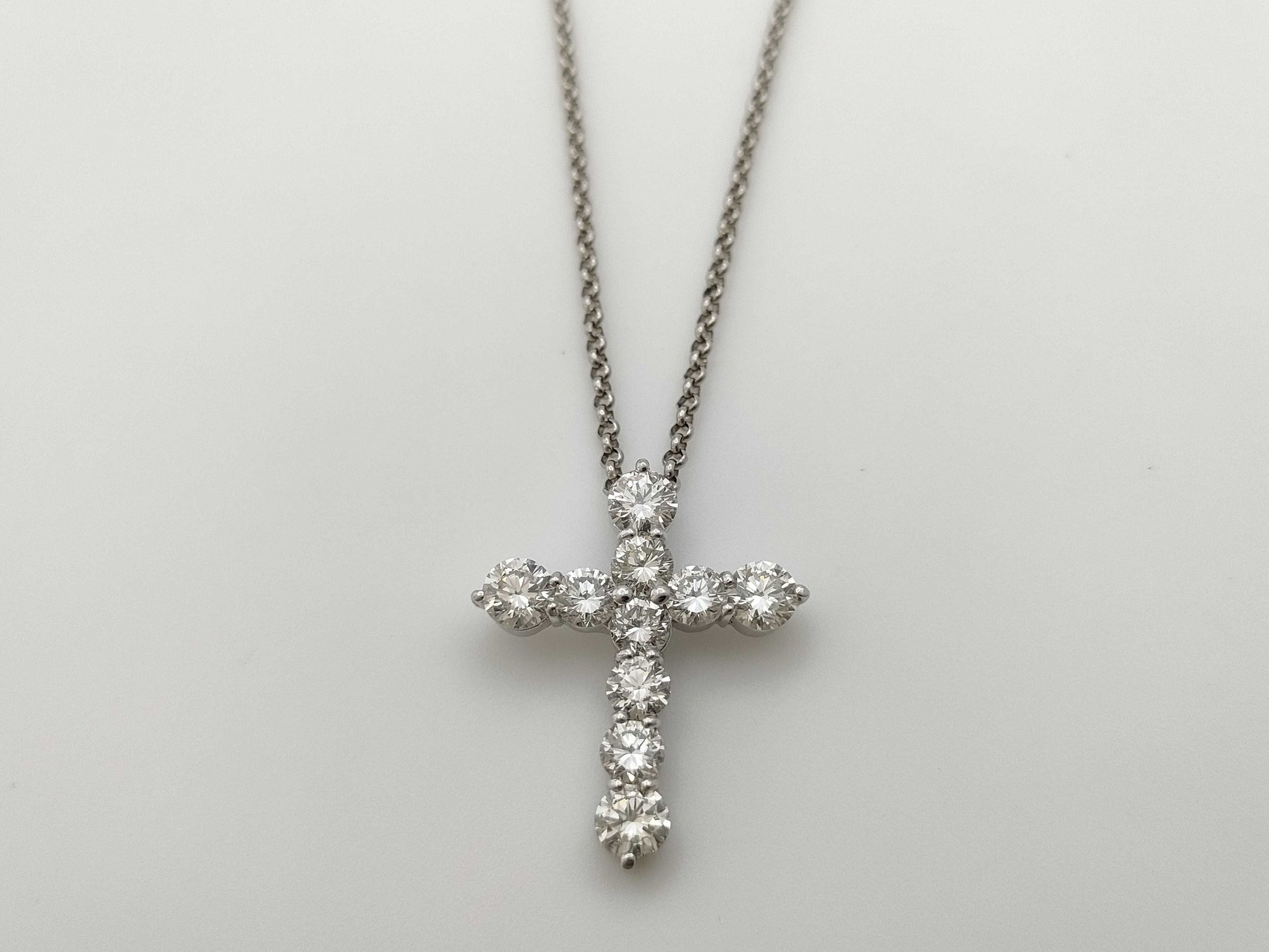 D2.18ct PT900/850 6.8g Necklace 