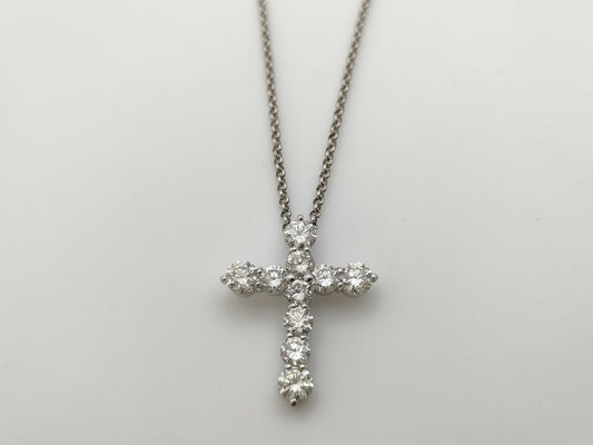 D2.18ct PT900/850 6.8g Necklace 