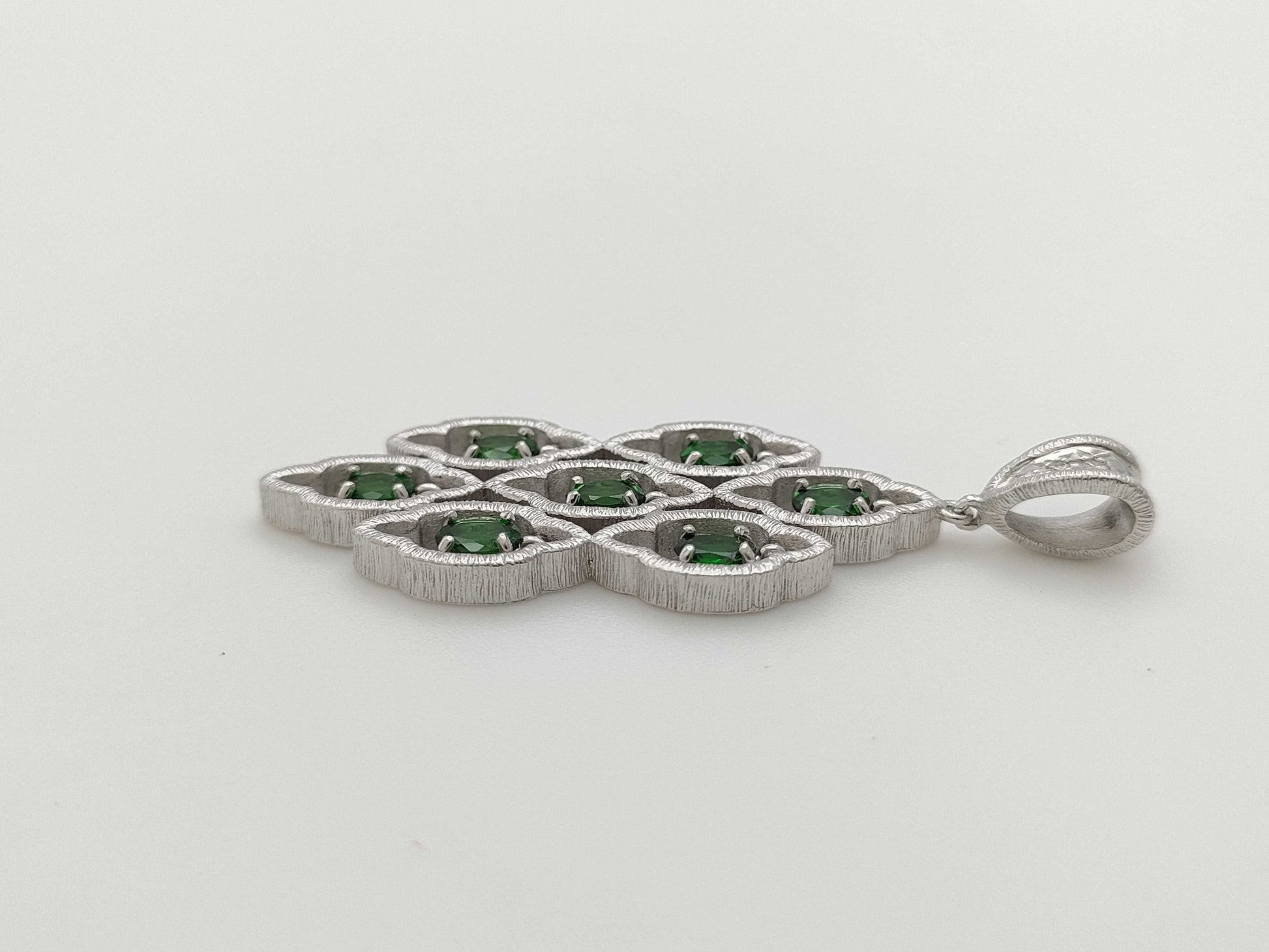 Tourmaline 1.32ct D0.02ct K18WG 10.0g Pendant Top 