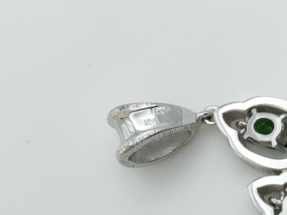 Tourmaline 1.32ct D0.02ct K18WG 10.0g Pendant Top 