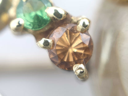 Muneaki Tamura Quartz 57.54ct, Colored Stone Multi D0.03ct, K18/K18WG 21.5g Brooch 