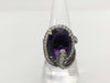 AM11.981ct, Colored Stone 0.02ct, D3.65ct, K18WG 12.7g Ring 