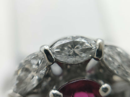 R1.110ct D1.06ct PT900 8.8g Ring 