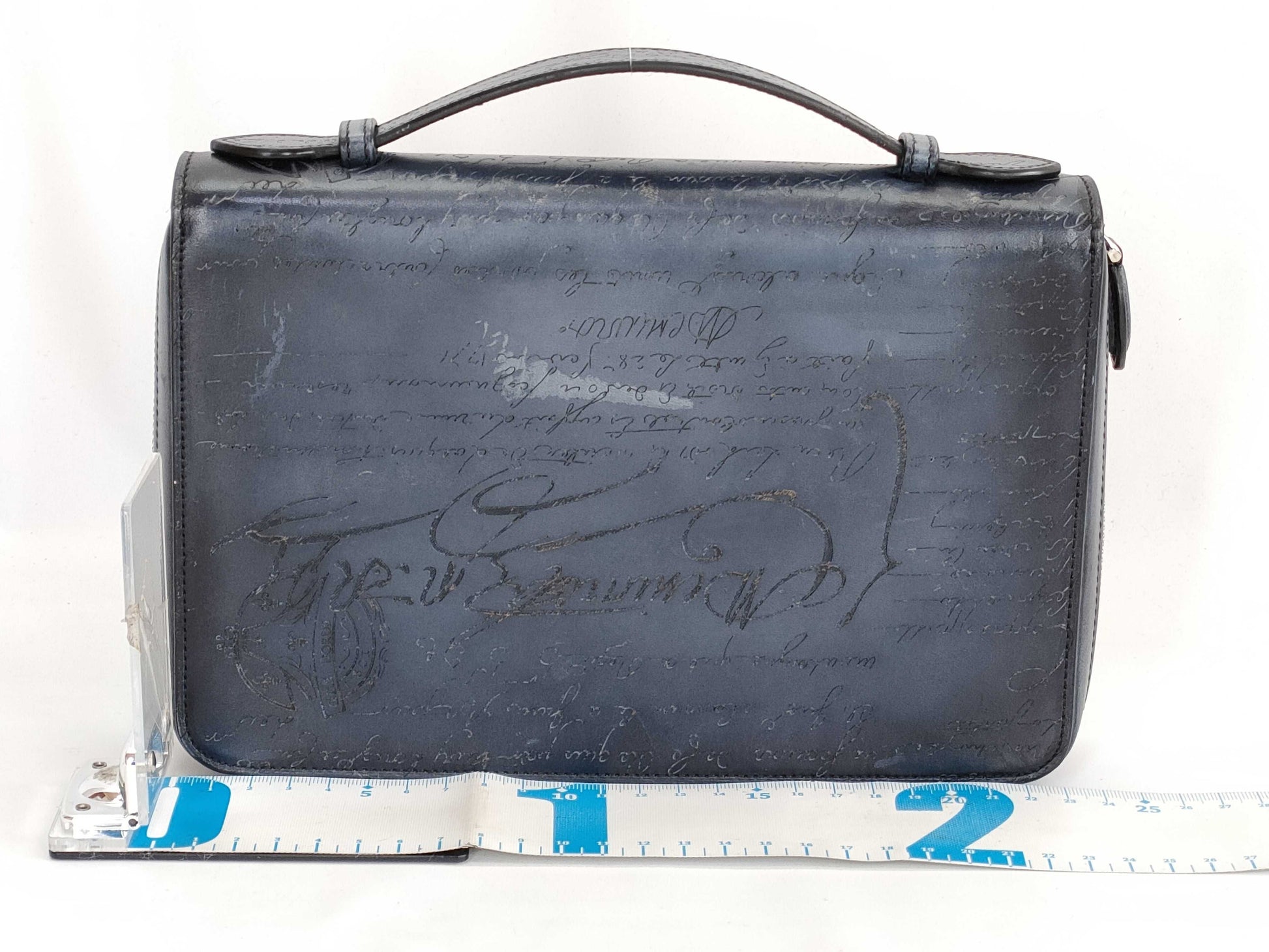 Berluti Organizer Calligraphy Handbag