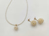 Semi-round pearl, diameter approx. 2.2-2.9mm, 18K gold, 12.3g, other accessories 