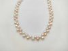 Semi-round pearl, diameter approximately 5.5-5.9mm, 18K gold, 19.8g, necklace 