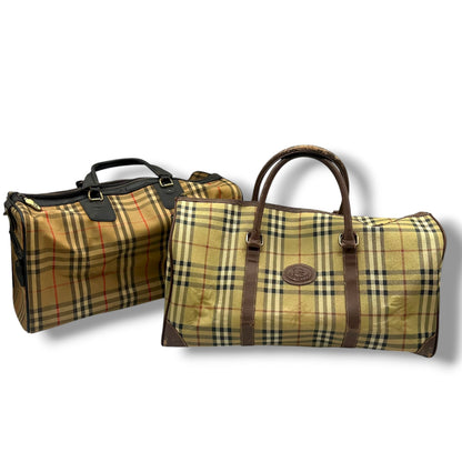 BURBERRY Boston Bag Set of 2, Large Capacity Boston Bags