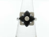 Onyx and Diamond PT900 Ring, 8.9g 