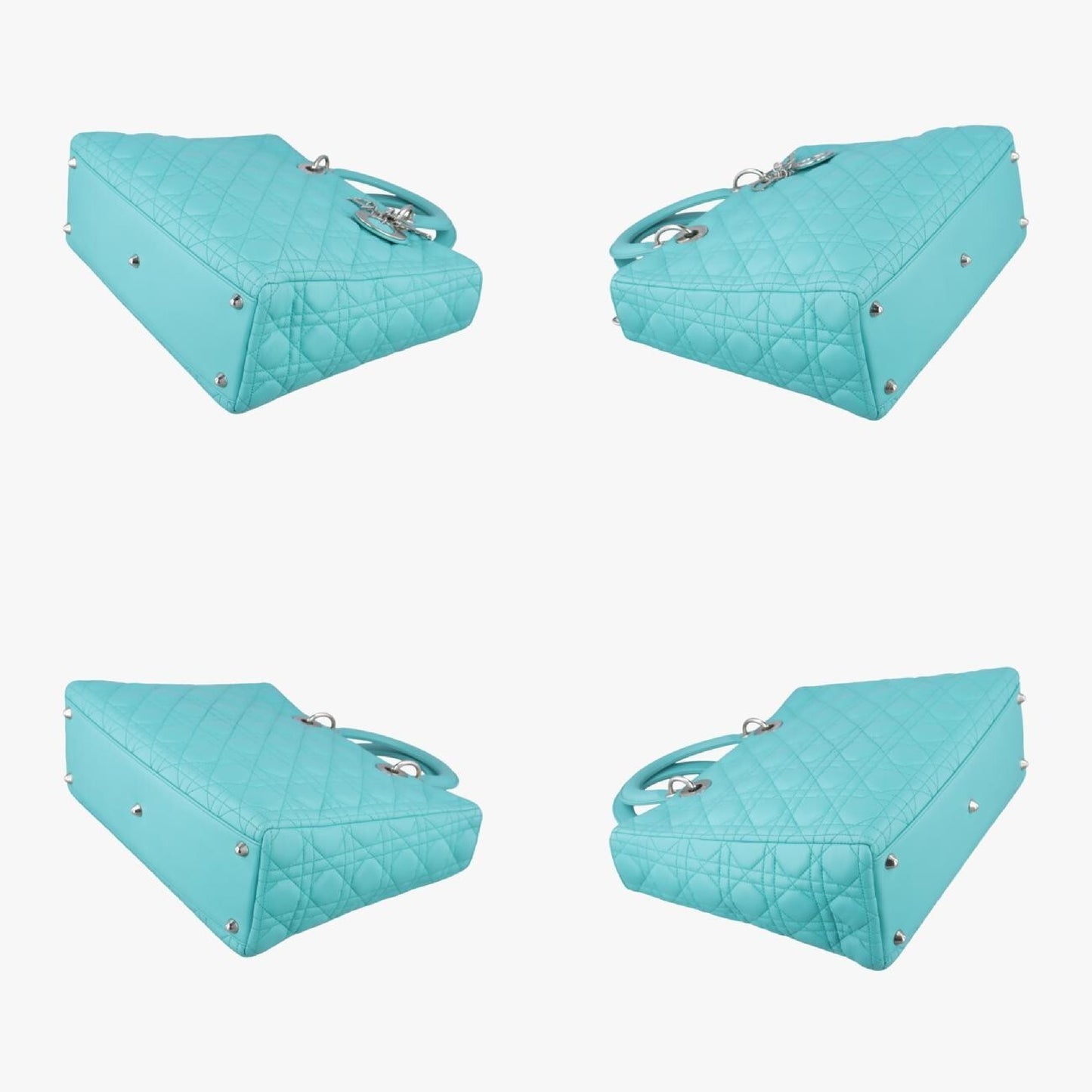 Dior Lady Dior Lady Dior Blue Lambskin Shoulder Bag 01-MA-1121