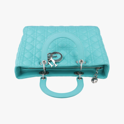 Dior Lady Dior Lady Dior Blue Lambskin Shoulder Bag 01-MA-1121