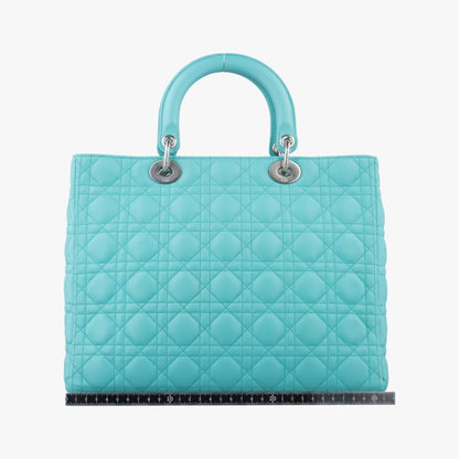 Dior Lady Dior Lady Dior Blue Lambskin Shoulder Bag 01-MA-1121