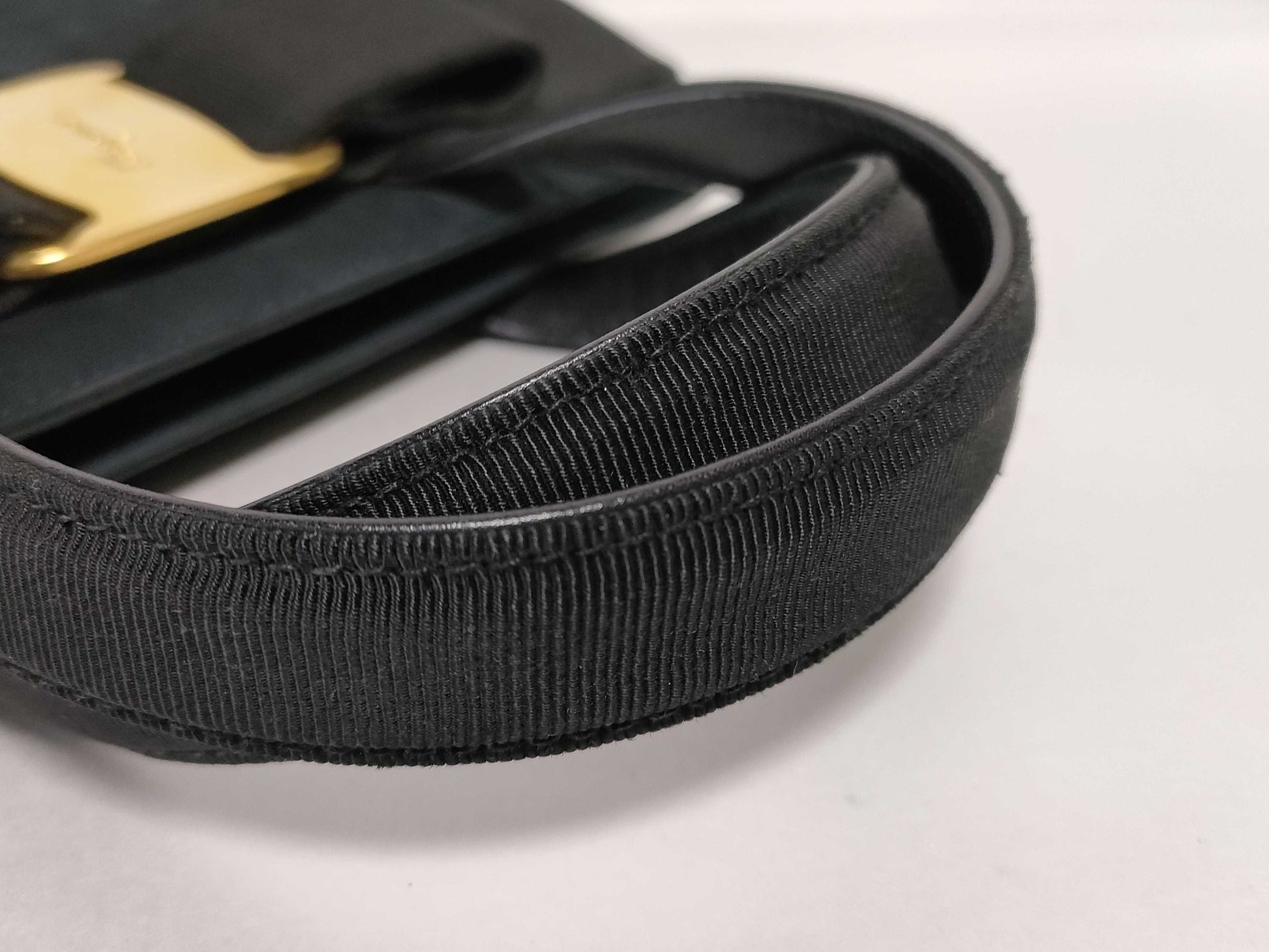 Salvatore Ferragamo Vara Vara Suede Handbag with Gold Hardware BA214178