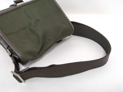 PRADA Nylon Prada Shoulder Bag with Triangle Logo