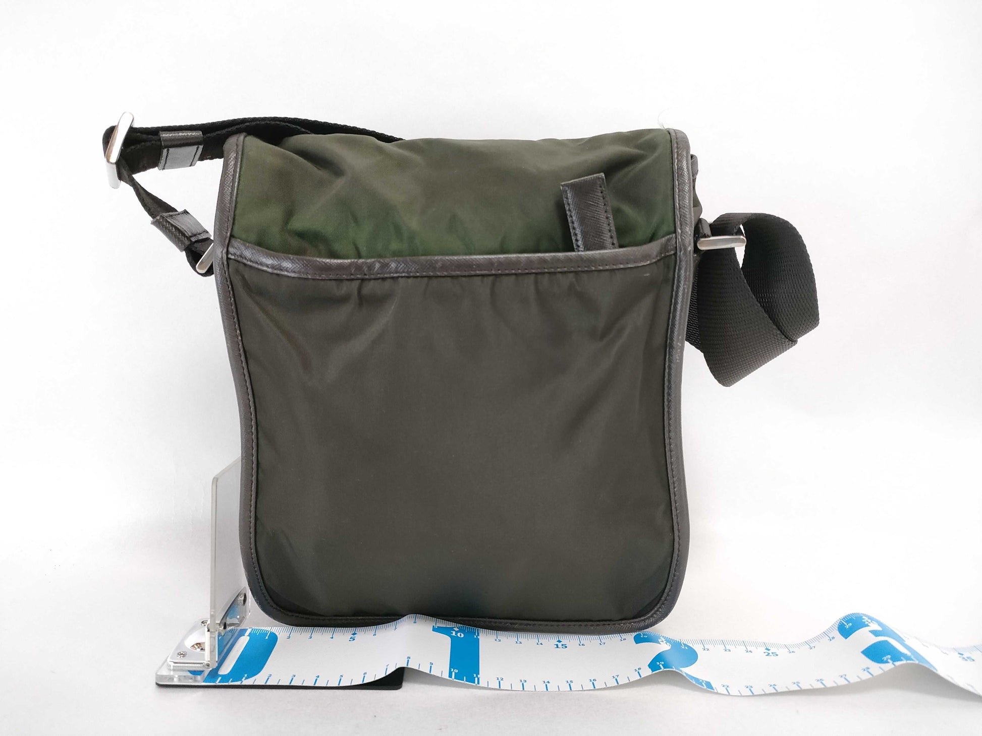 PRADA Nylon Prada Shoulder Bag with Triangle Logo