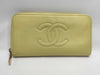 CHANEL Caviar Skin Coco Mark Wallet