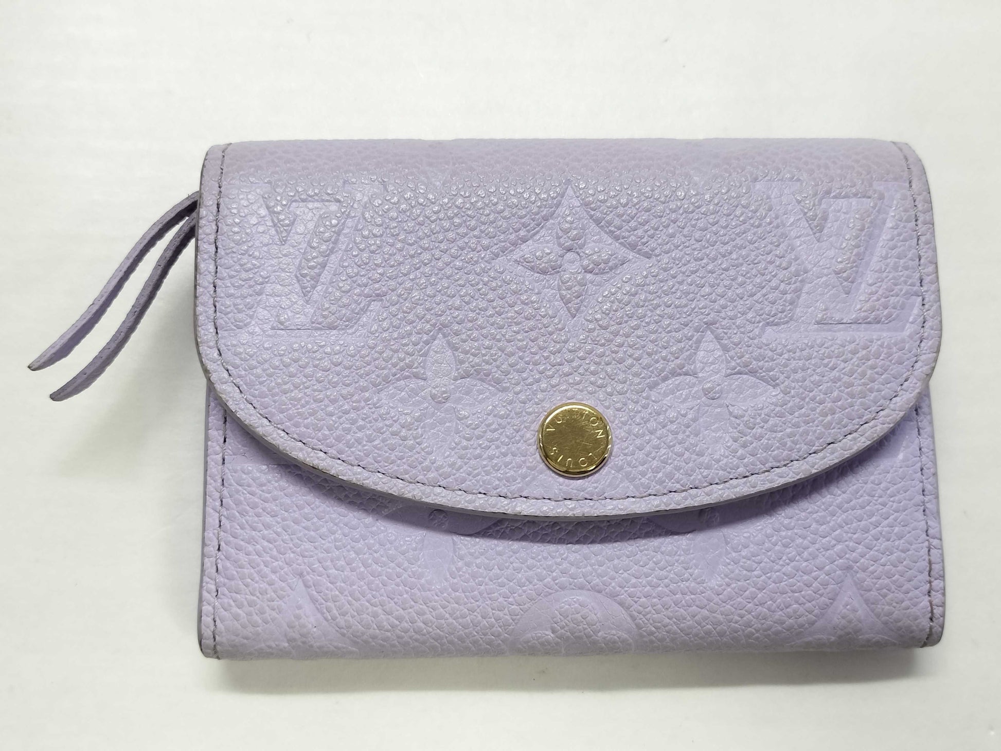 LOUIS VUITTON Monogram Empreinte LOUIS VUITTON Empreinte Porte Monnaie Rosari Folding Wallet