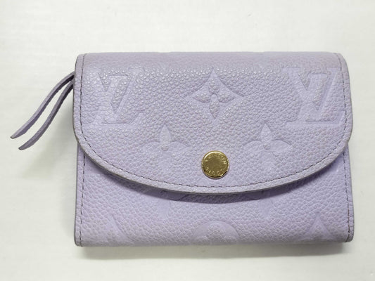 LOUIS VUITTON Monogram Empreinte LOUIS VUITTON Empreinte Porte Monnaie Rosari Folding Wallet