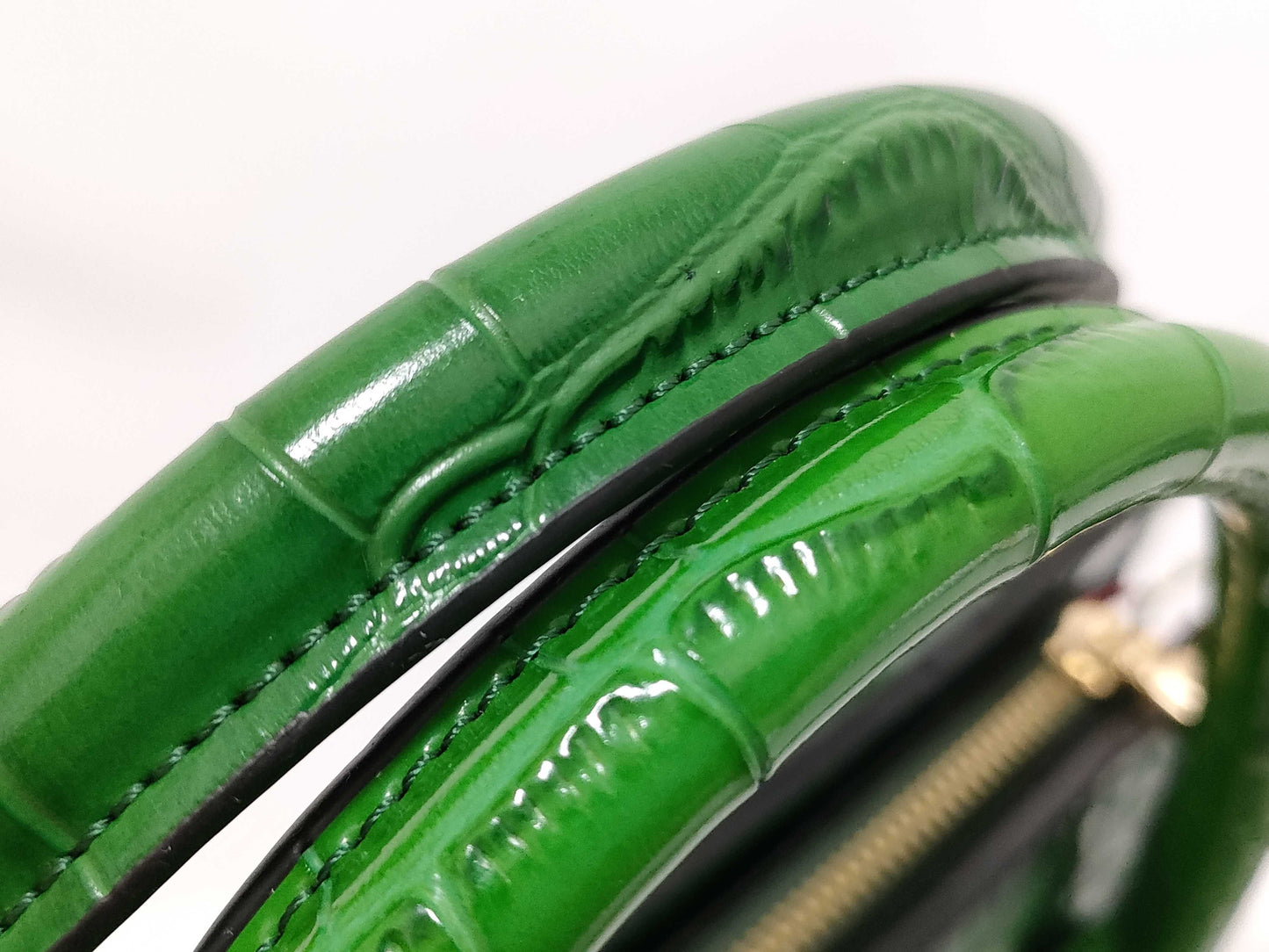 Borini 2-way Crocodile Green Handbag