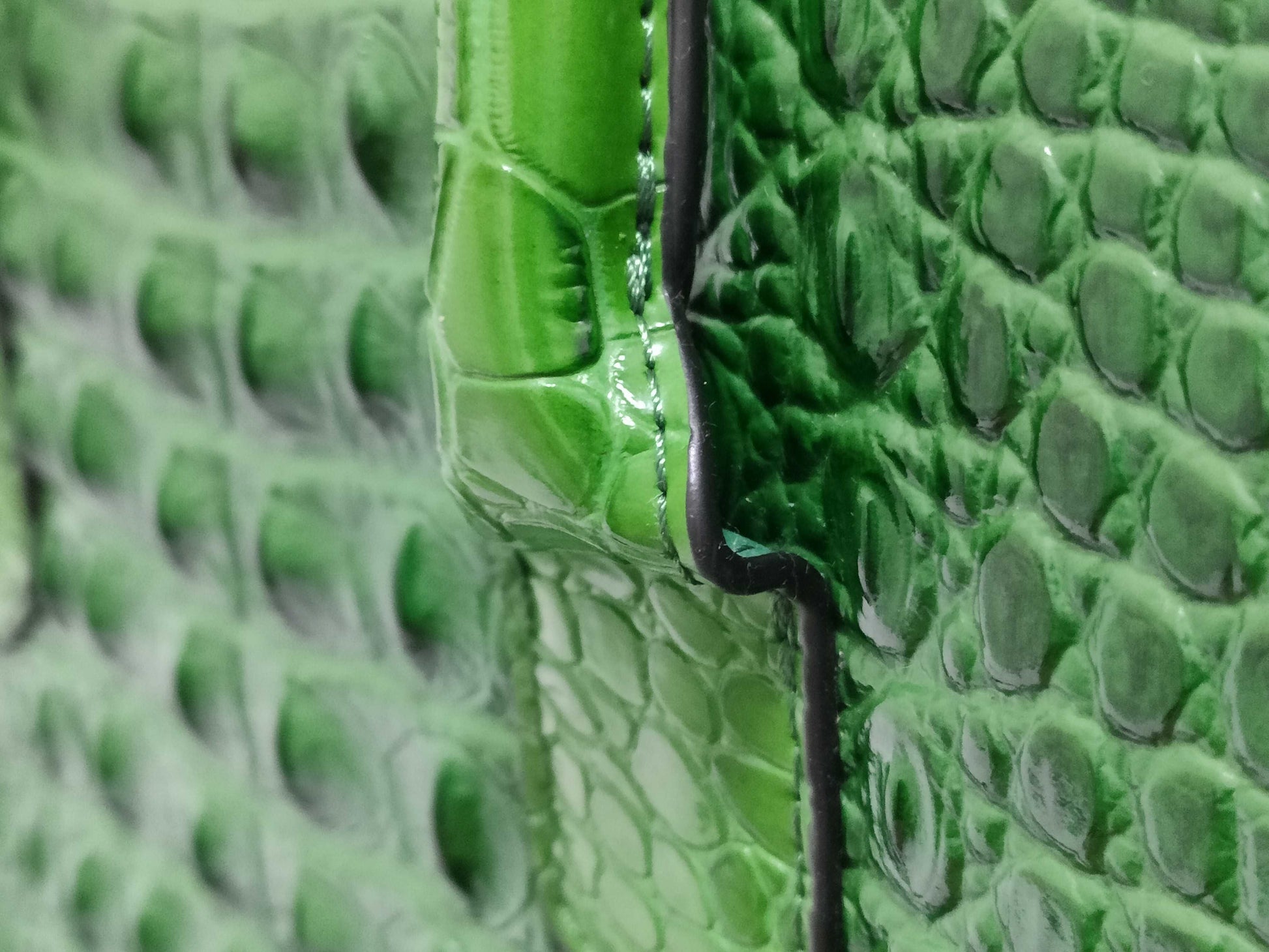 Borini 2-way Crocodile Green Handbag