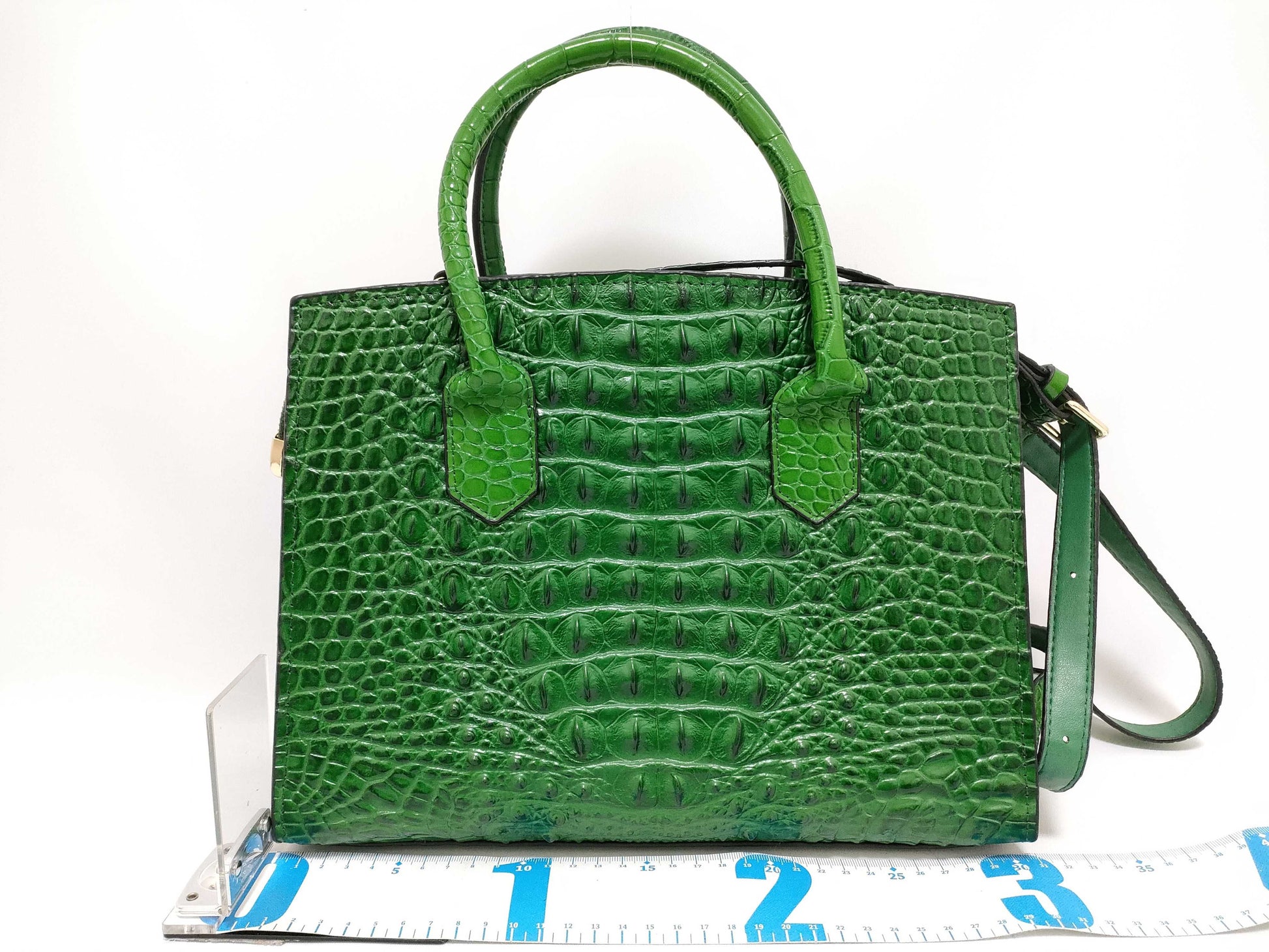 Borini 2-way Crocodile Green Handbag