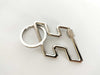 HERMES Keychain H To Speed ​​Silver Hardware HERMES Keyring Key Case Keychain
