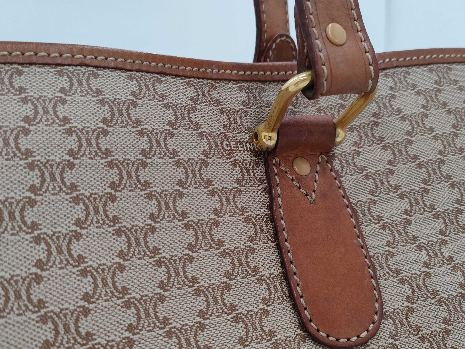 CELINE Macadam Triomphe Tote Bag