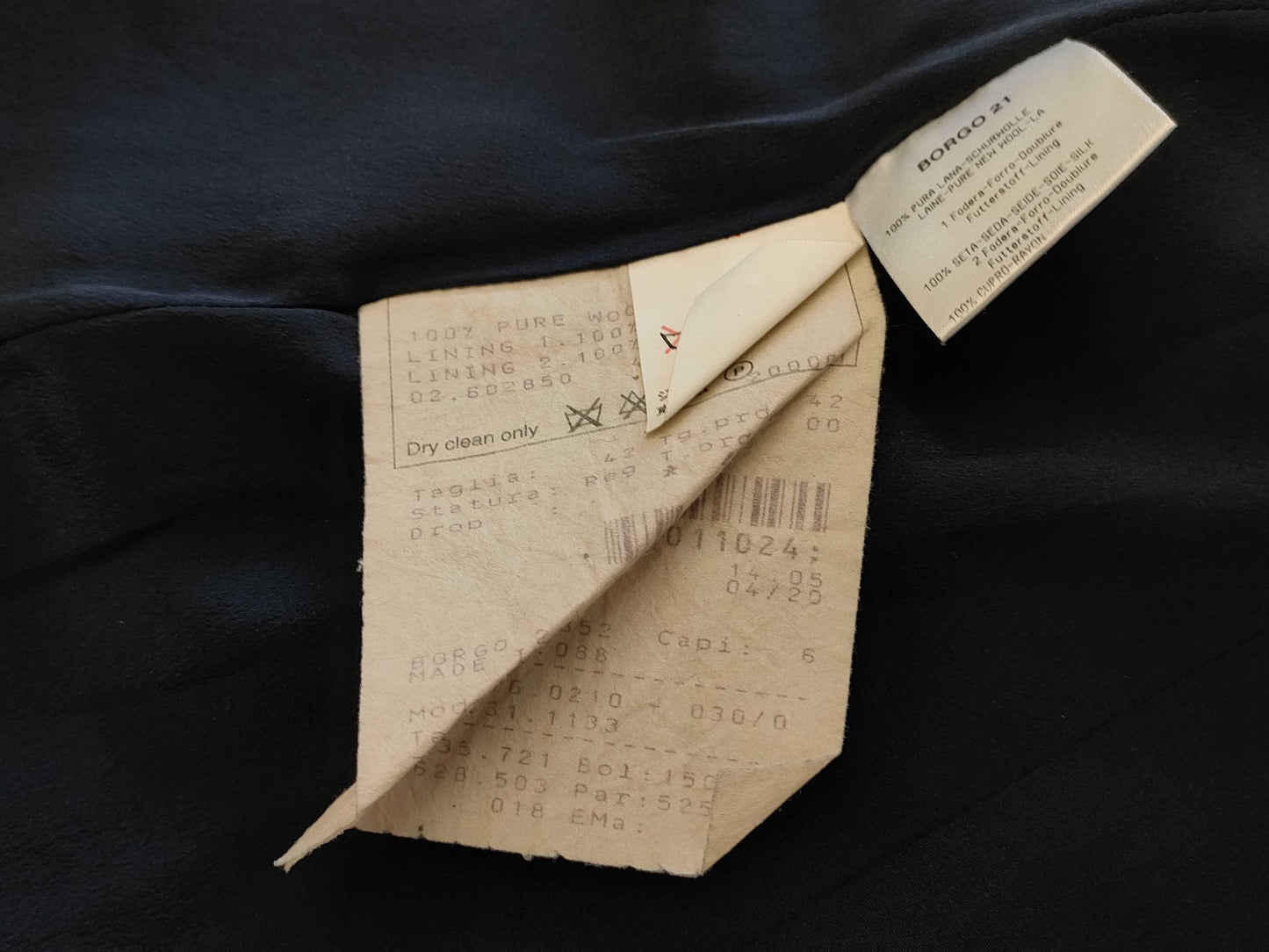 GIORGIO ARMANI Giorgio Armani 42 Suit Set Striped Wool Navy Other Apparel