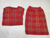 Yves Saint Laurent Chinese-style glitter check set in red, size M. Other apparel.