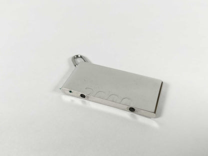 HERMES Hermès Symbol Choker Necklace with Pair Plates, 2000, Metal, Silver Color, Top Only, Pendant Top