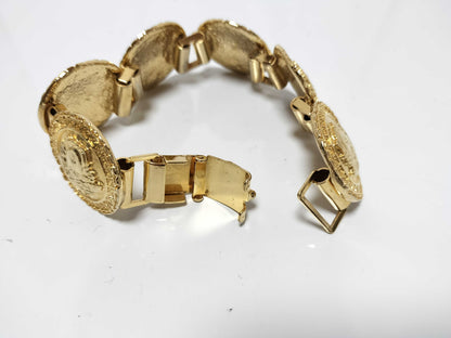 VERSACE Gianni Versace Accessories: Bracelet and Earrings, Medusa GP, Gold Color. Accessory Collection. Accessory Collection.