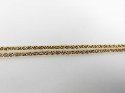 Christian Dior Necklace CD Logo Bag Motif Rhinestone GP Gold Color Accessories Collection 