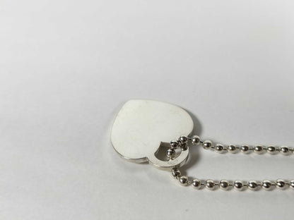 Tiffany & Co. Return to Tiffany Necklace - Heart Tag, Oval Tag, Ball Chain, 925 Silver, Box Included