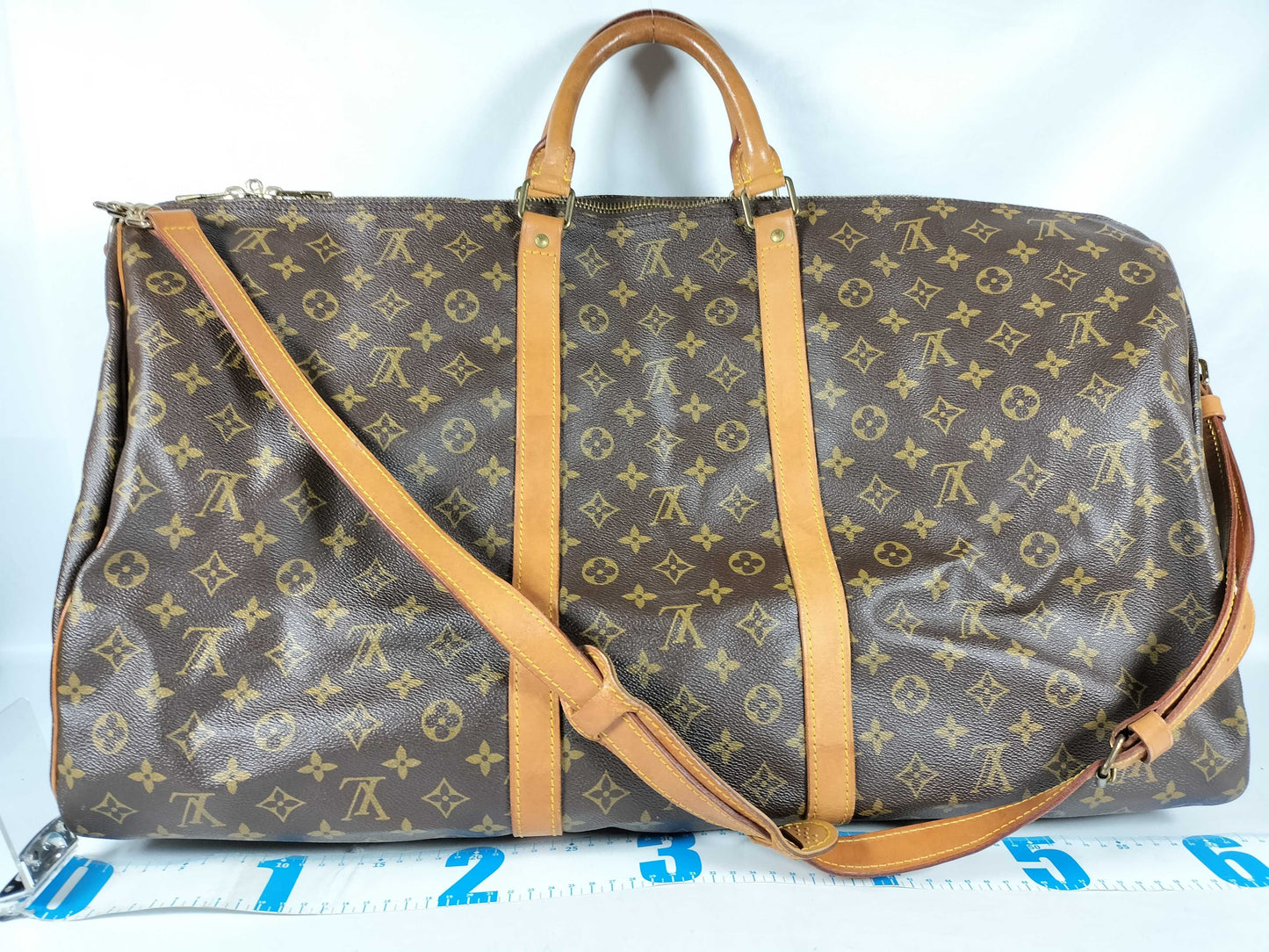 LOUIS VUITTON Monogram M41412 Keepall Bandouliere 60 Boston Bag