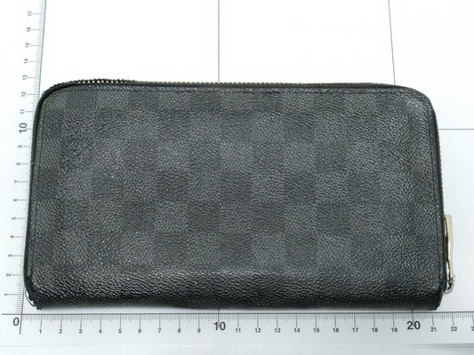LOUIS VUITTON Damier Graphite Long Wallet N63077 Damier Graphite CA2121 Zippy Organizer Wallet