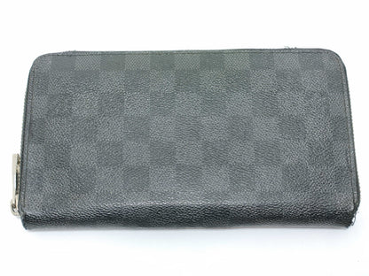 LOUIS VUITTON Damier Graphite Long Wallet N63077 Damier Graphite CA2121 Zippy Organizer Wallet