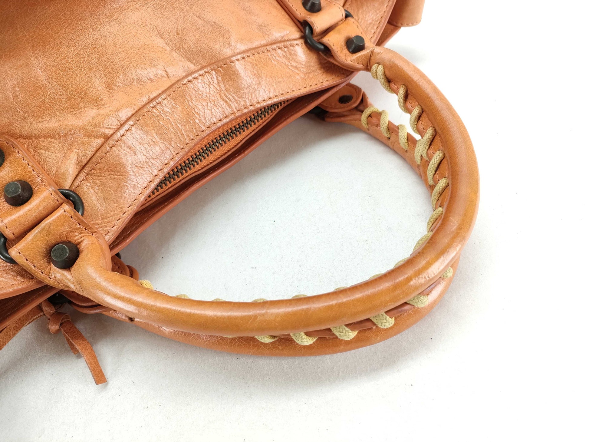 BALENCIAGA The First 2-way Handbag, Orange