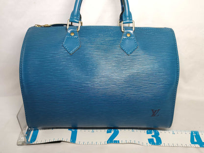LOUIS VUITTON Epi Speedy 35 M42995 Boston Bag, Blue Handbag