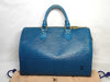 LOUIS VUITTON Epi Speedy 35 M42995 Boston Bag, Blue Handbag