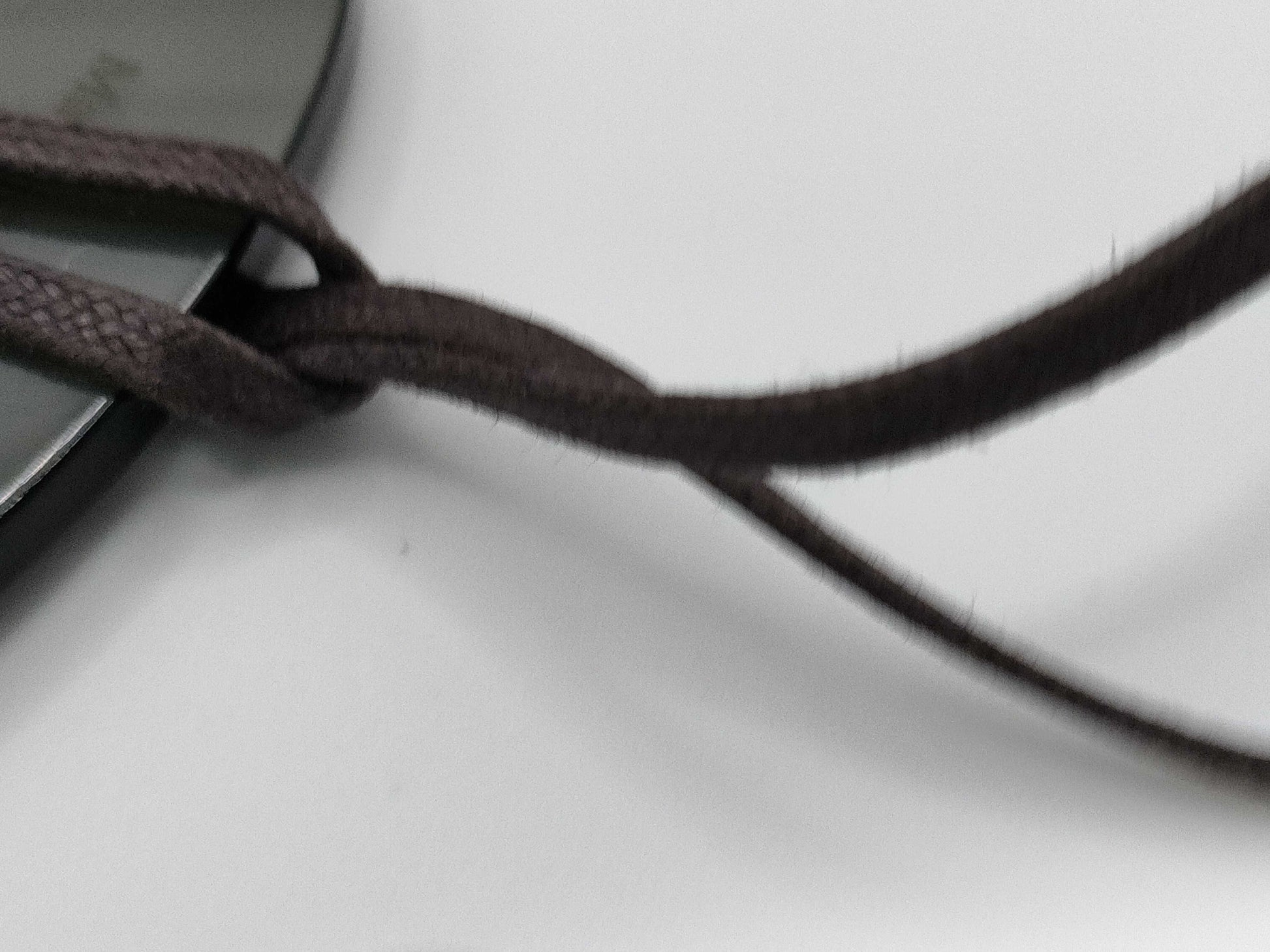 HERMES Lift GM Buffalo Horn Necklace in Black/Gray