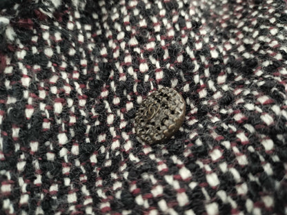 CHANEL CHANEL P44 Tweed Motorcycle Jacket Coco Mark P Coat 42 Jacket