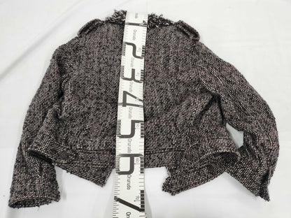 CHANEL CHANEL P44 Tweed Motorcycle Jacket Coco Mark P Coat 42 Jacket