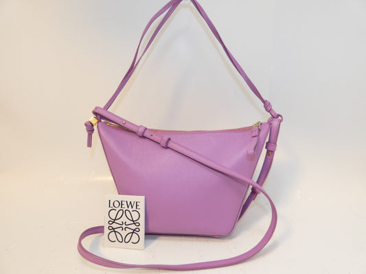 LOEWE 2-way Hammock Mini Hobo Leather Classic Calfskin Hand Shoulder Bag