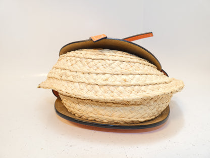 LOEWE Gate Bag Raffia Leather Shoulder Bag