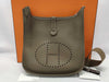 HERMES Evelyn 3 Taurillon Clemence Etoupe B Stamped Shoulder Bag