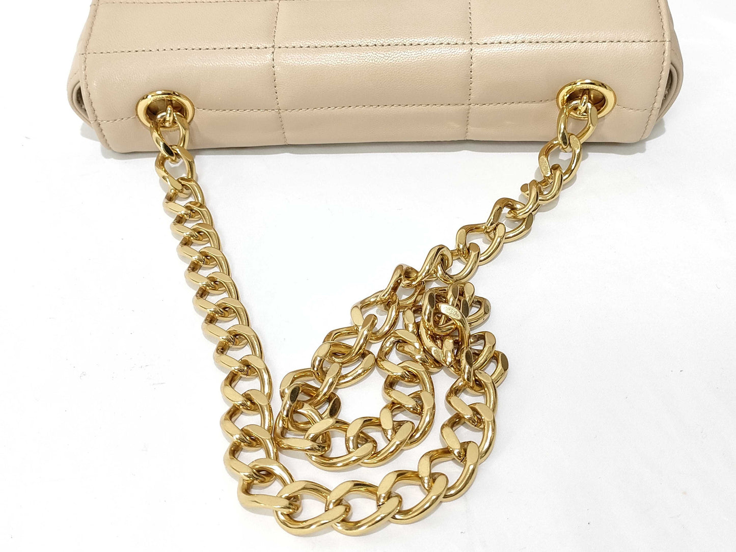 CELINE Monochrome Leather Shoulder Bag