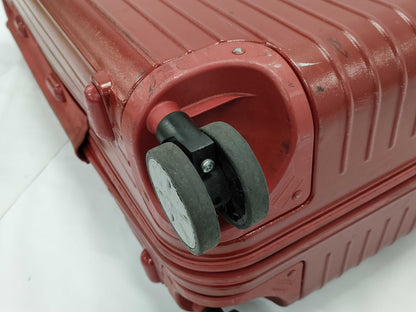 RIMOWA RIMOWA Polycarbonate Suitcase Red Carry-on Bag