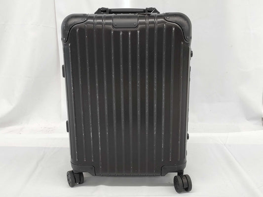 RIMOWA RIMOWA Aluminum Suitcase Black Carry-on Bag