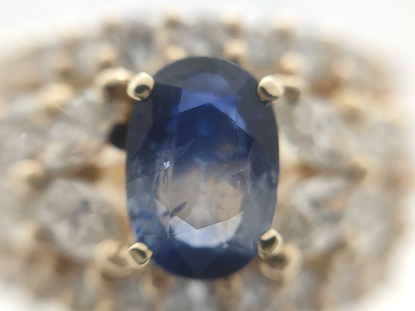 S1.160ct D2.17ct K18 11.6g Ring 