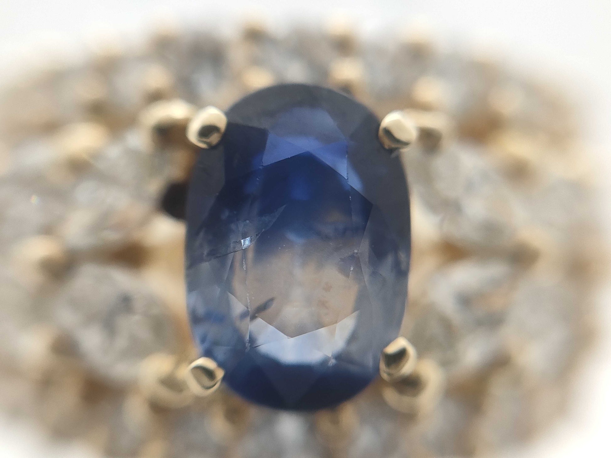 S1.160ct D2.17ct K18 11.6g Ring 