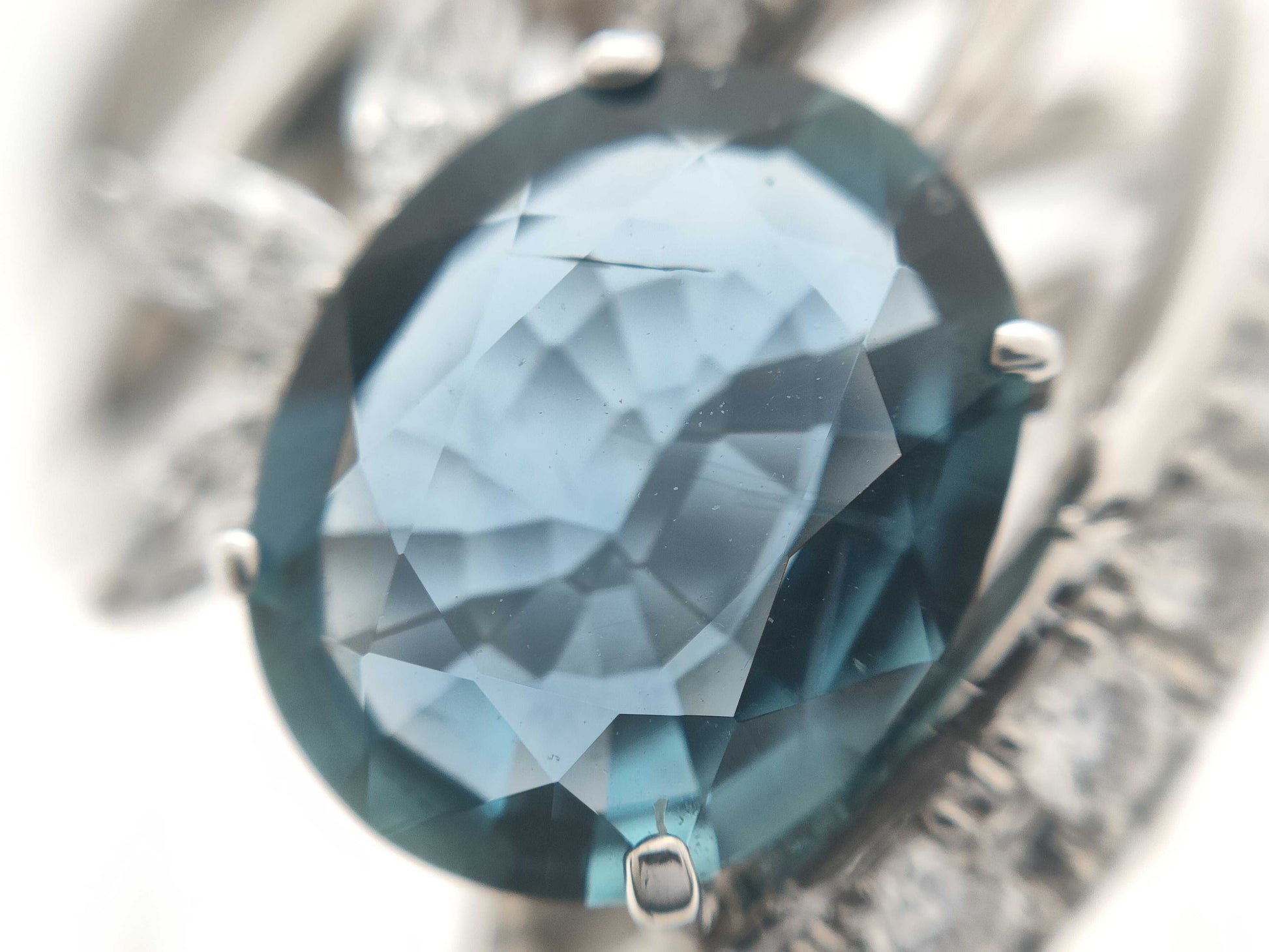 S2.14ct D0.43ct PT900 13.0g Ring 